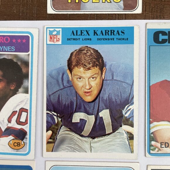 Vintage Sports Cards Random Lot Of 10 1950’s 60’s 70’s - Picture 4 of 12